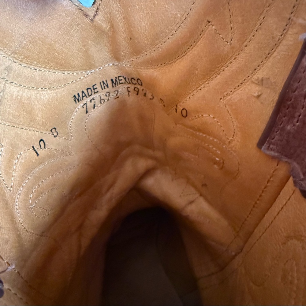 frye | bruce western boot brown cognac 10 - Picture 5 of 5